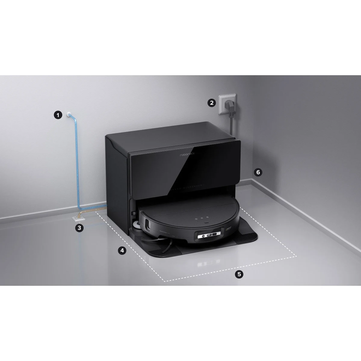 робот-пылесос Roborock S9 MaxV Ultra Black