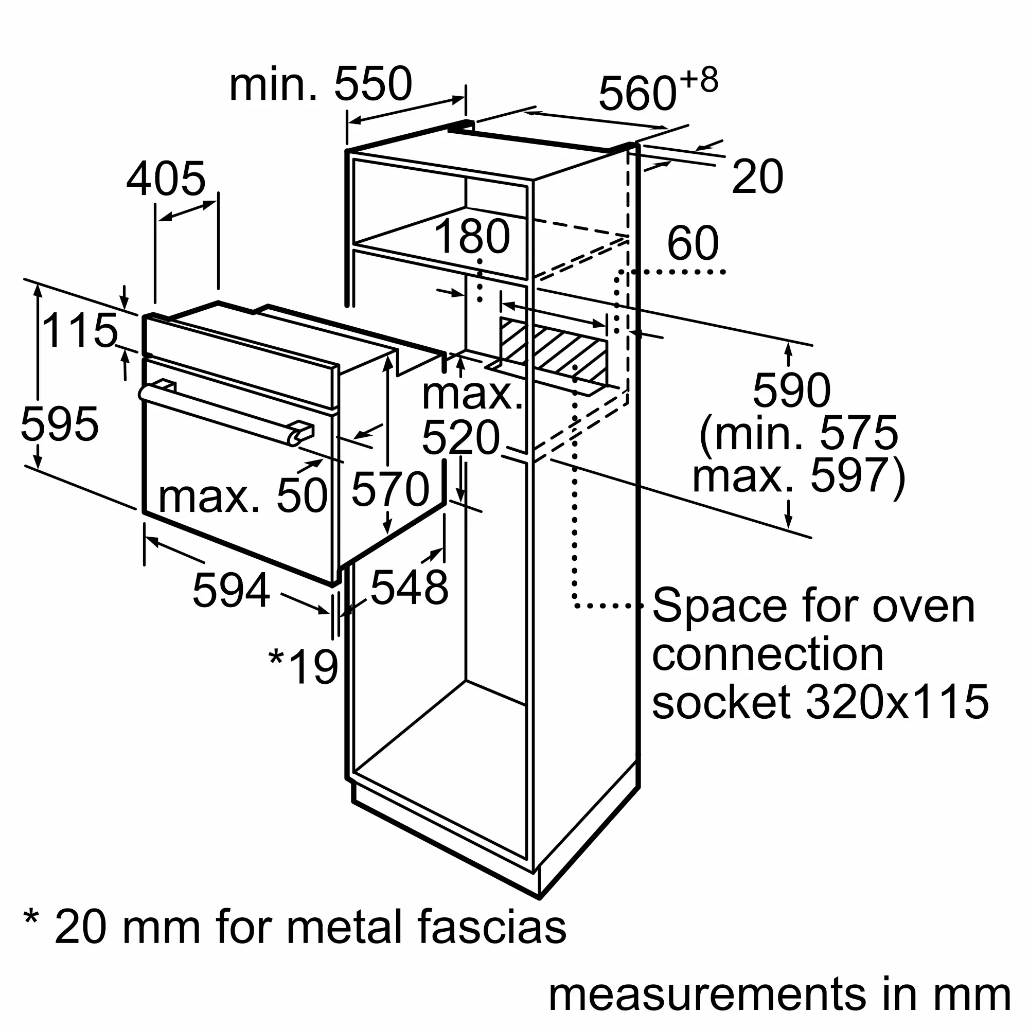 Встраиваемый духовой шкаф Bosch HBF514BB1T