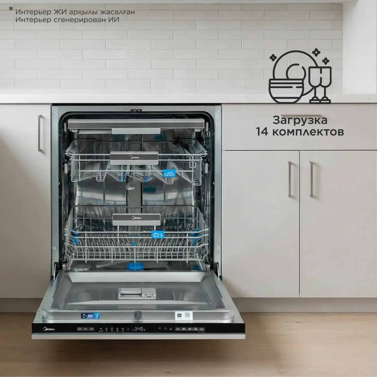 Ankastr qabyuyan maşın Midea MID60S350I-C