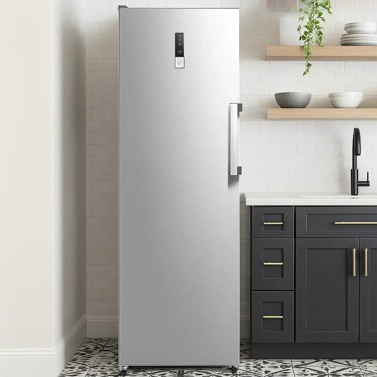 Şaquli dondurucu Midea MDRU385FZE46
