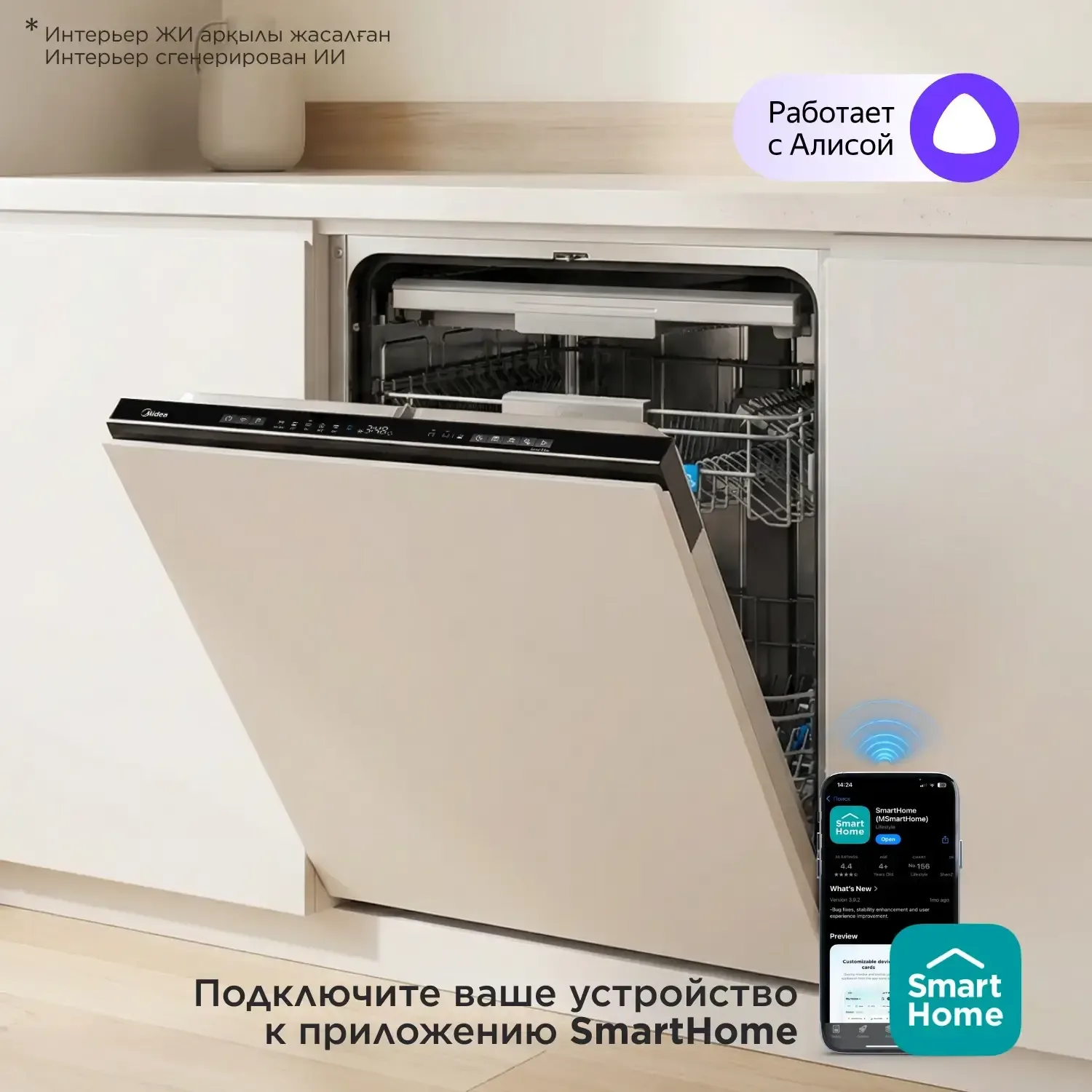 Встраиваемая посудомоечная машина Midea MID60S350I-C