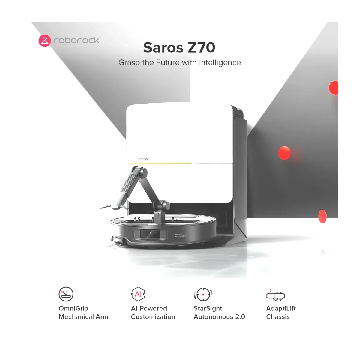Robot tozsoran Roborock Saros Z70 Silver