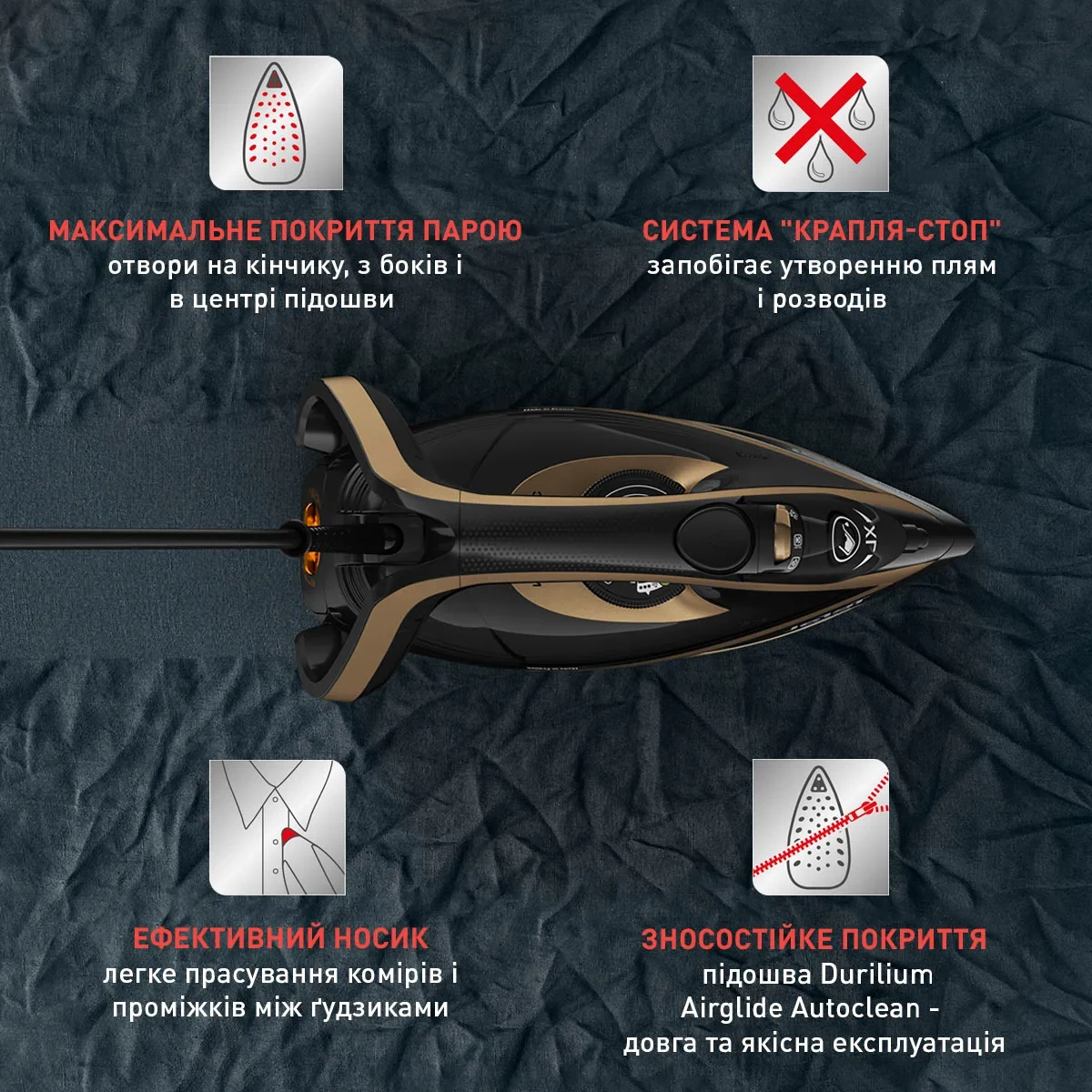 Tefal Puregliss FV8064E0 buxarlı ütü