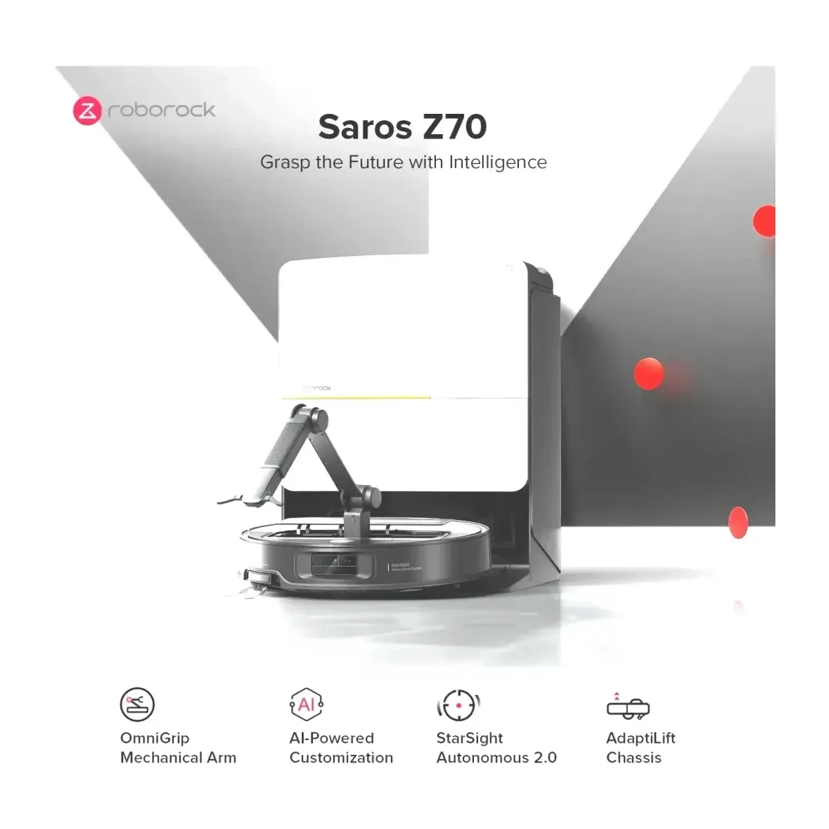 Robot tozsoran Roborock Saros Z70 Silver