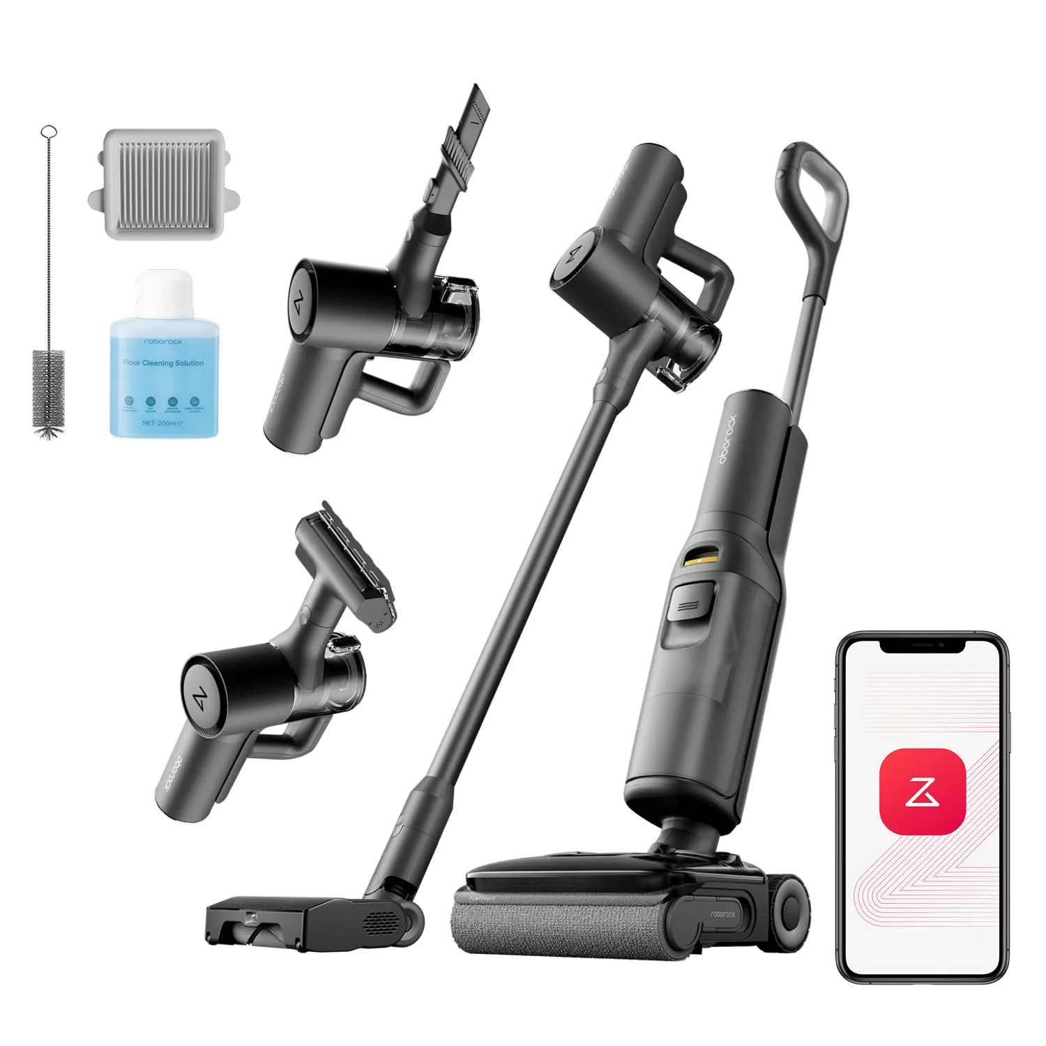 Vertikal tozsoran Roborock F25 ACE Combo Black