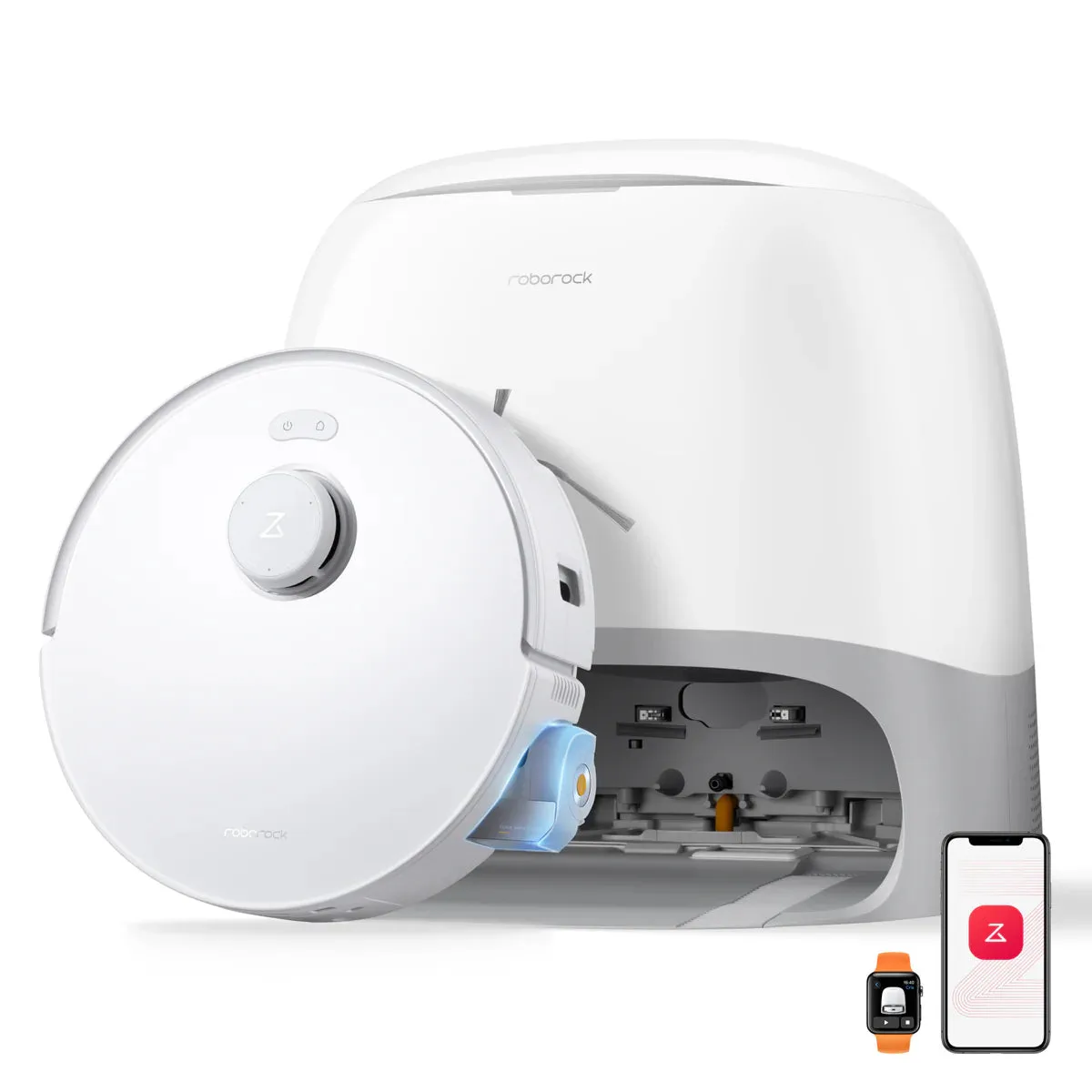 Robot tozsoran Roborock Qrevo Curv 2 Flow White