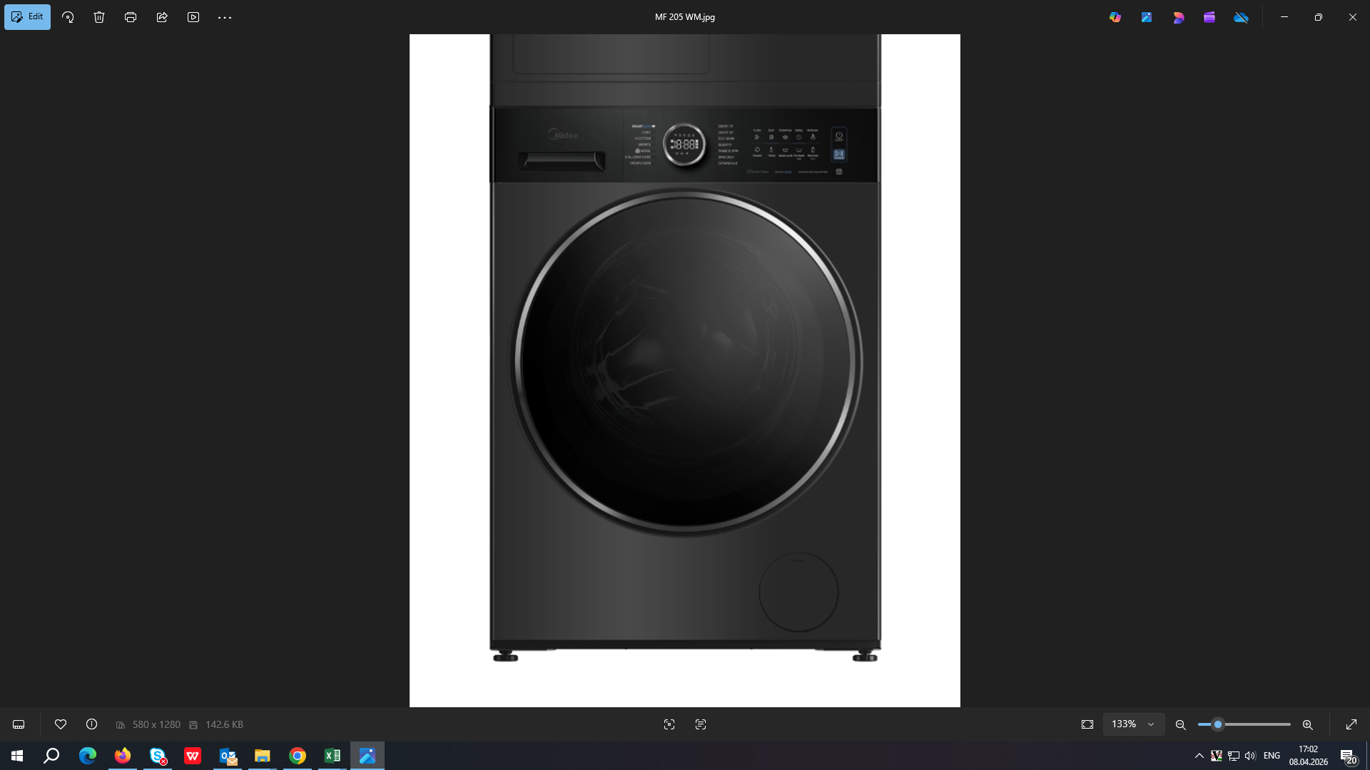 Washing machine Midea MF205W100WB/T-GEO